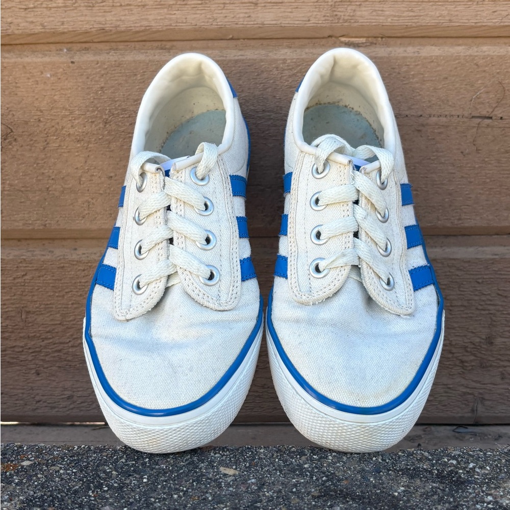 Adidas KIEL White And Blue lace-up sneakers Men’s 4 Women’s 6 UK 3.5